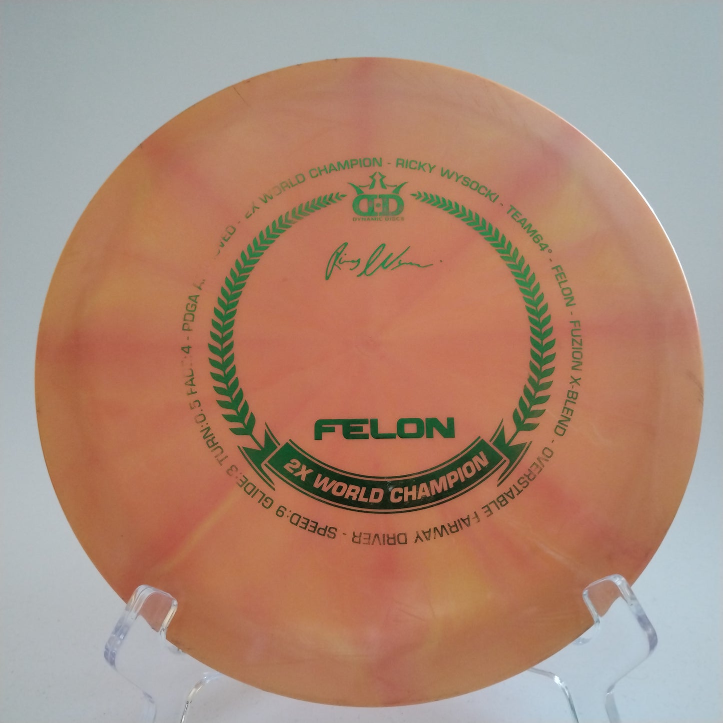 Dynamic Discs Fuzion X Felon - Ricky Wysocki 2x